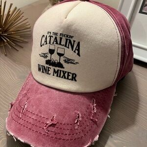Catalina Wine Mixer Hat - Red and White